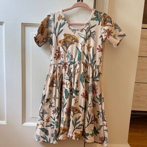 Alice + Ames Short Sleeve Ballet Dress in Herbal Study, Size 5